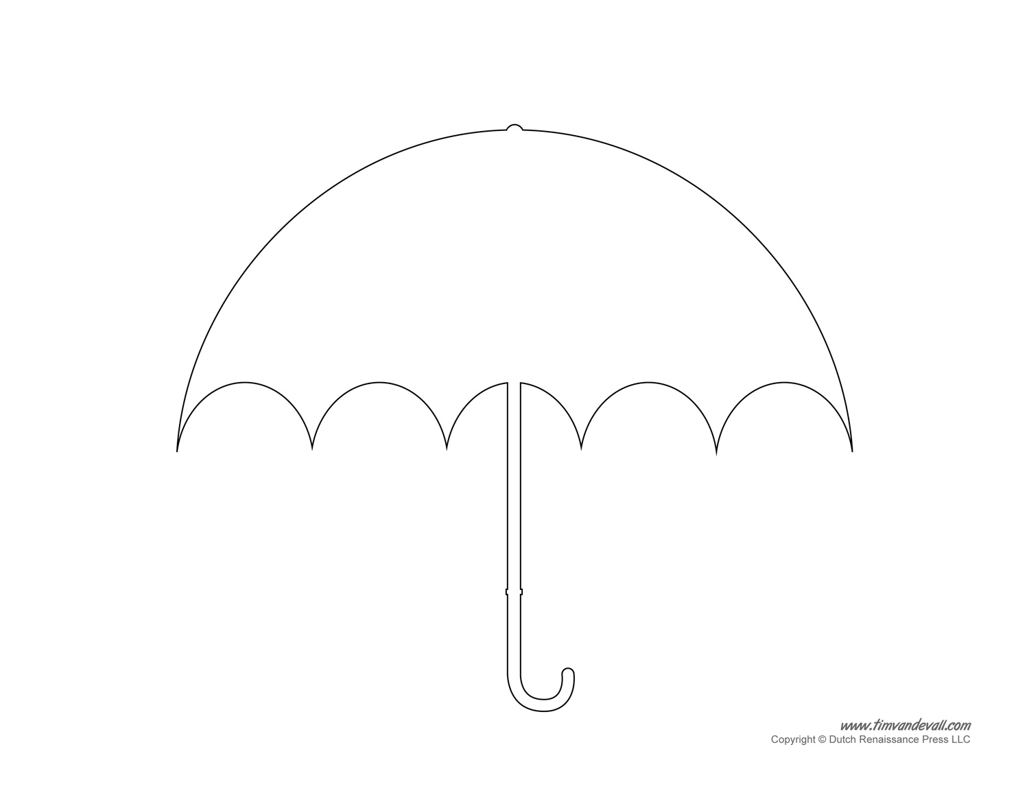 Printable Umbrella Template Tim s Printables
