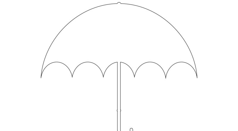 Printable Umbrella Template Tim s Printables