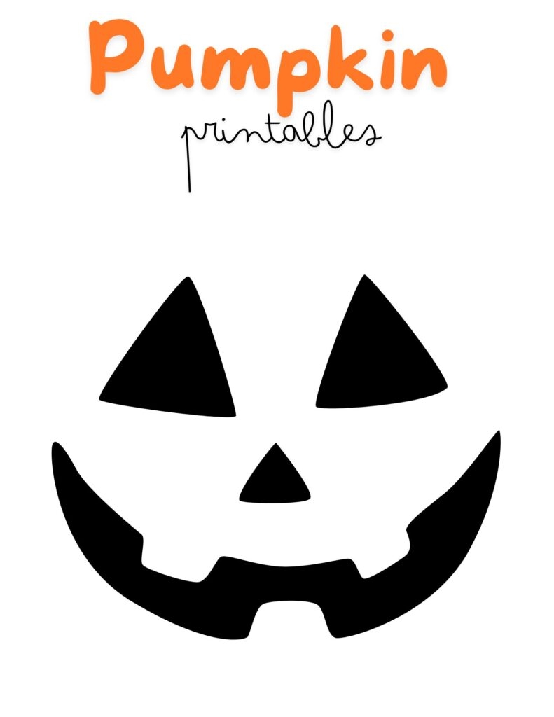 printable pumpkin face template
