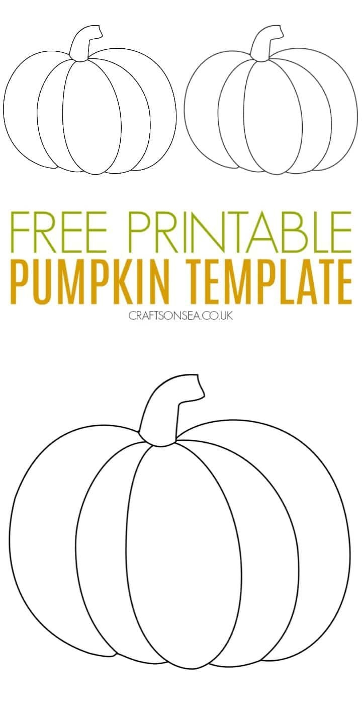 Pumpkin Craft Template FREE Printable PDF Crafts On Sea Pumpkin Craft Template FREE Printable PDF Crafts On Sea