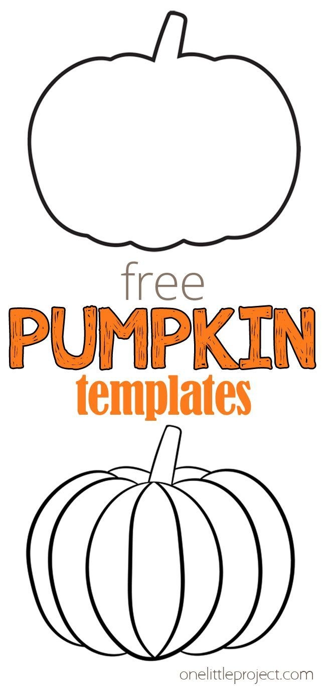 Pumpkin Template Free Printable Pumpkin Outlines One Little Project Pumpkin Template Free Printable Pumpkin Outlines One Little Project