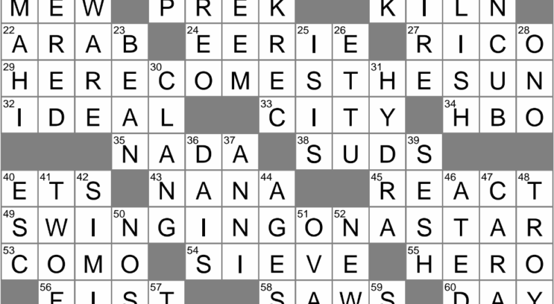 Put Up For Sale Crossword Clue Archives LAXCrossword
