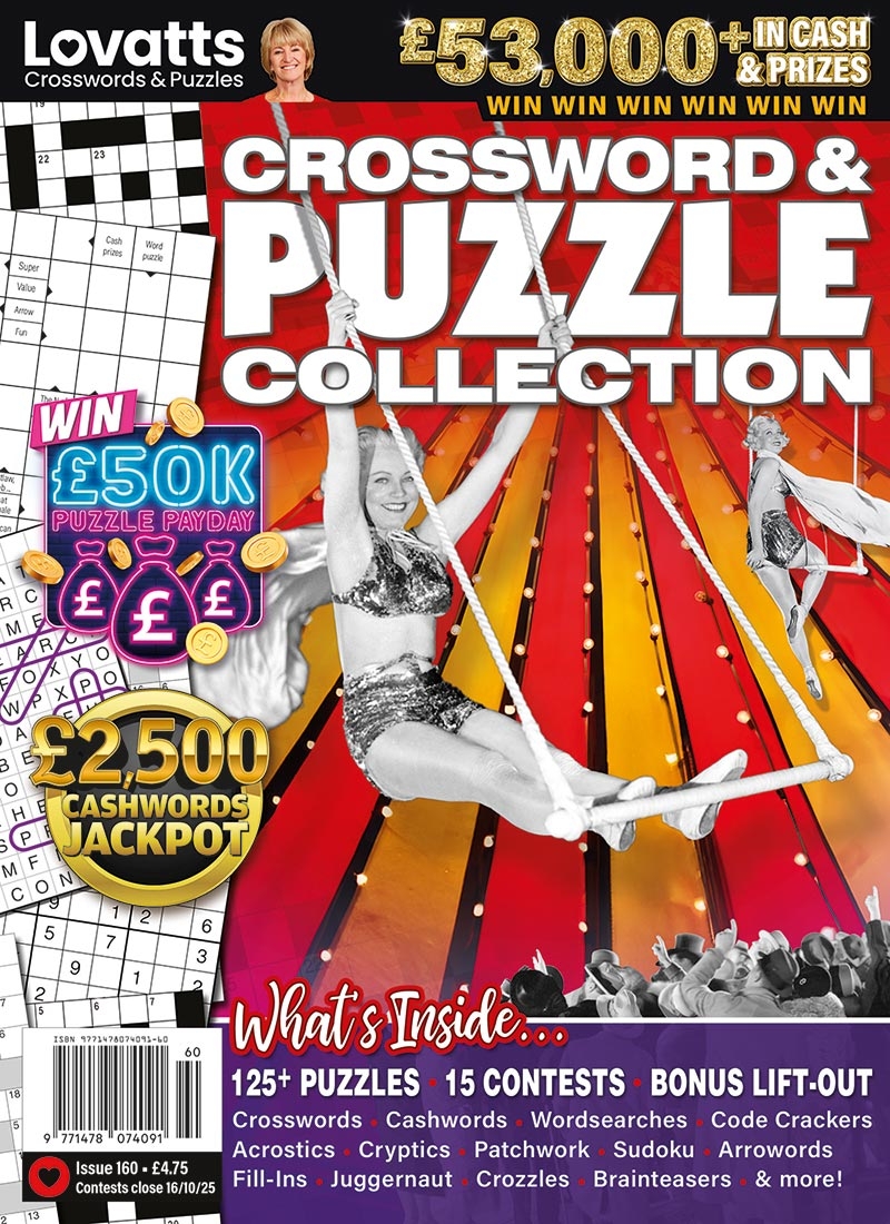 Puzzle Collection Magazine UK Lovatts Crossword Puzzles Games Trivia