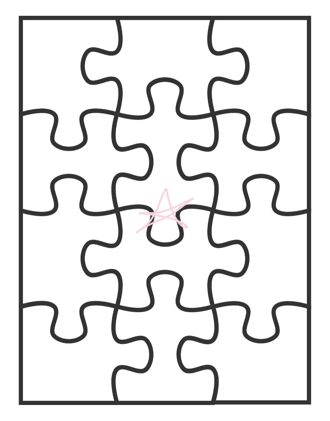 puzzle pieces printable template