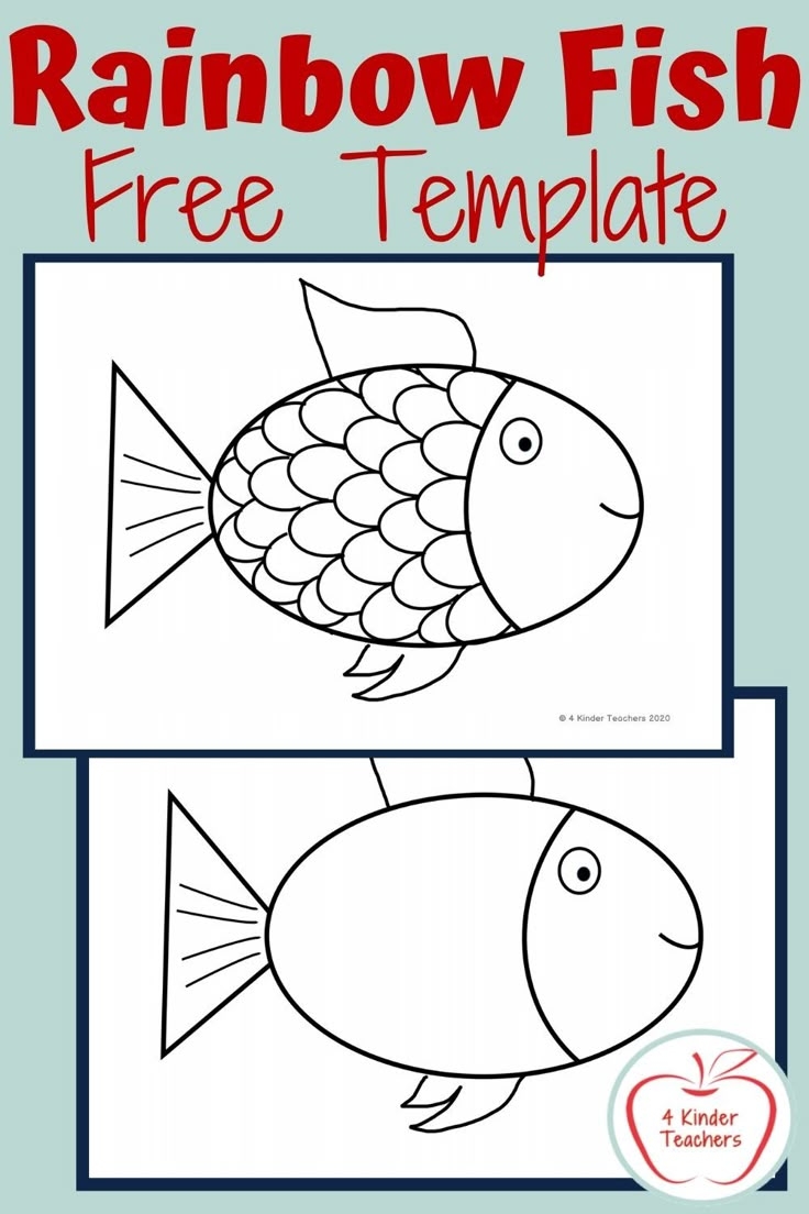 fish template free printable
