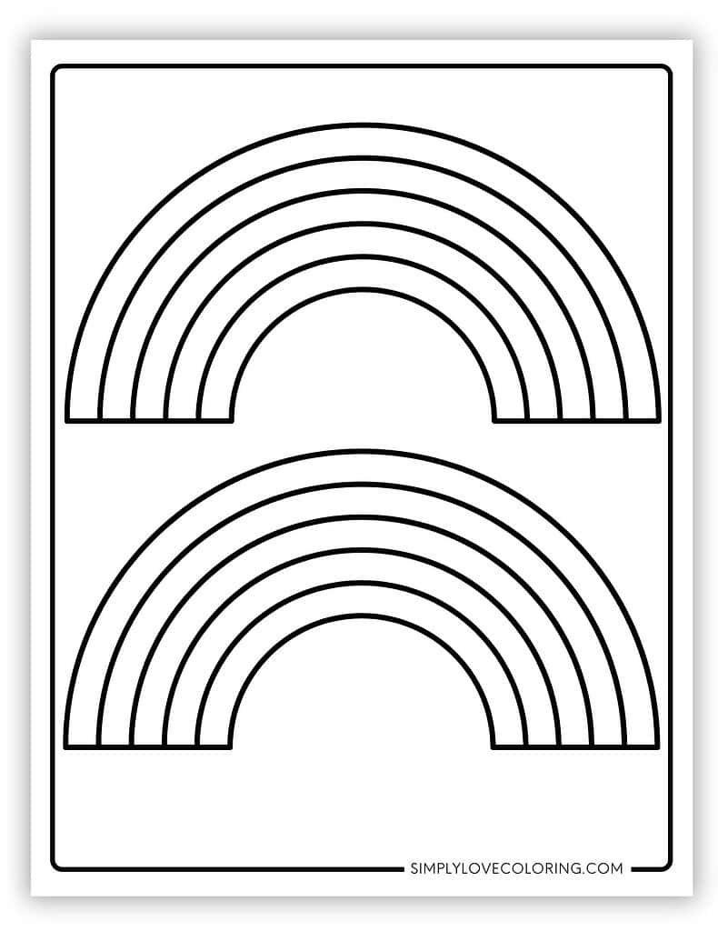 rainbow template printable rainbow template printable