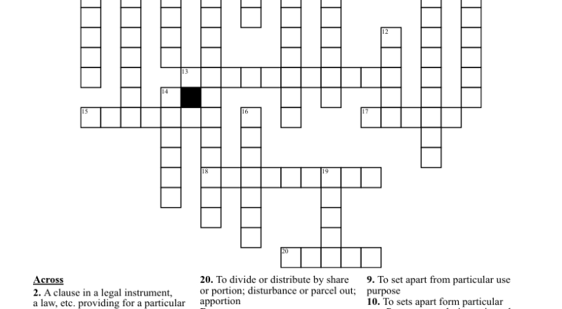 Reading Vocabulary Crossword WordMint