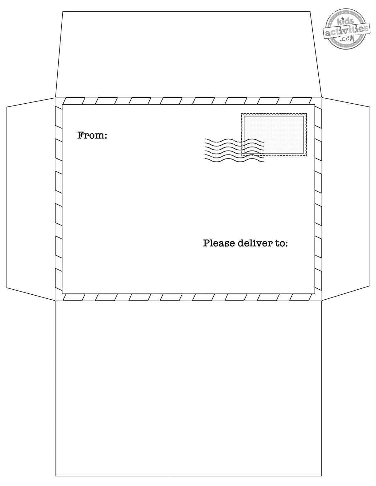 envelope templates printable