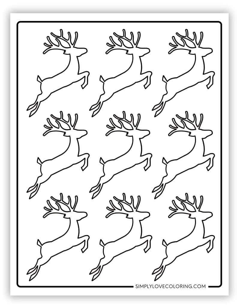 Reindeer Templates Free PDF Printables Simply Love Coloring