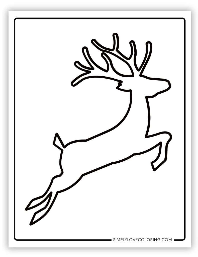 Reindeer Templates Free PDF Printables Simply Love Coloring
