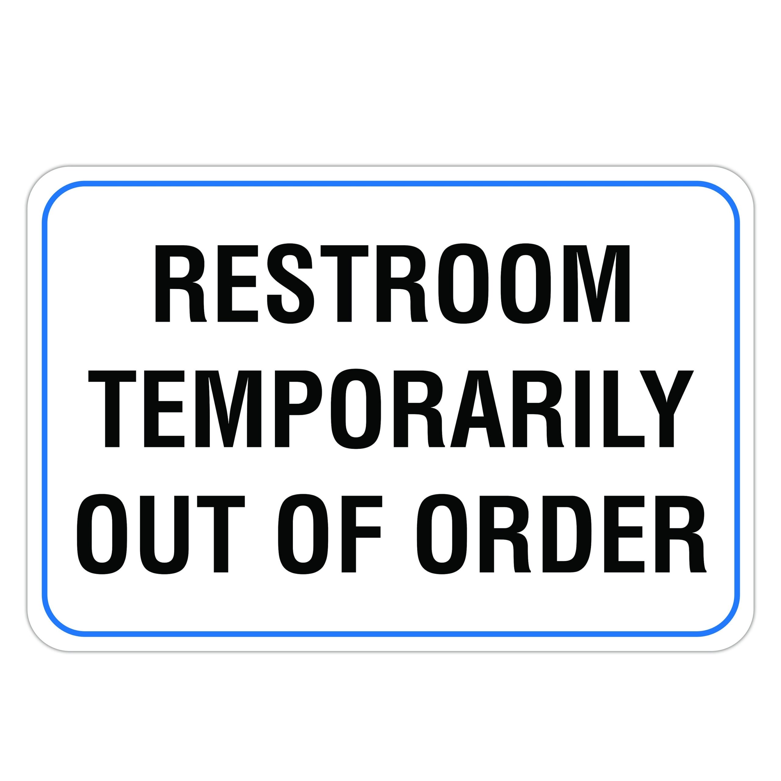 Restroom Temporarily Out Of Order Aluminum Sign Bathroom Signs Etsy Restroom Temporarily Out Of Order Aluminum Sign Bathroom Signs Etsy