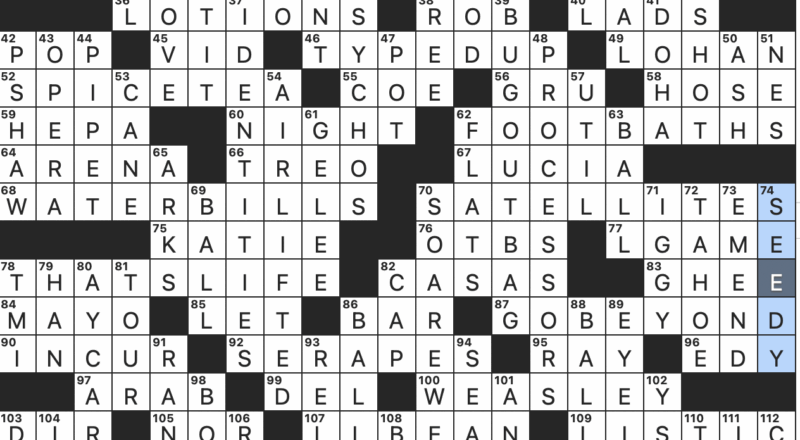 Rex Parker Does The NYT Crossword Puzzle 2023