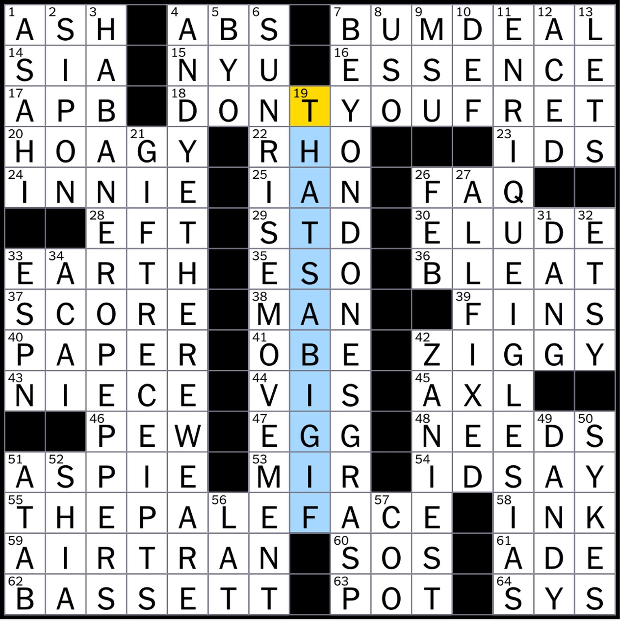 newt crossword clue
