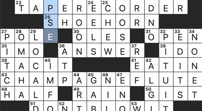 Rex Parker Does The NYT Crossword Puzzle Neighborhood Spot For Cheap Booze MON 1 23 23 African Mammal That s Resistant To Snake Venom Camera Setting For Novice Photographers Alessandro Who