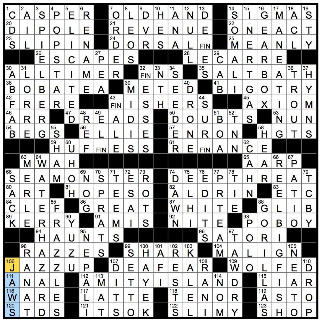 ny times crossword puzzle answers for today