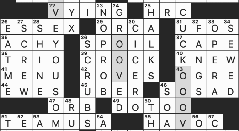 Rex Parker Does The NYT Crossword Puzzle Storybook Baddie TUE 7 22 25 Utah Ski Resort Hollywood Icon Hayworth Company Whose Business Is Picking Up Come Again Casually