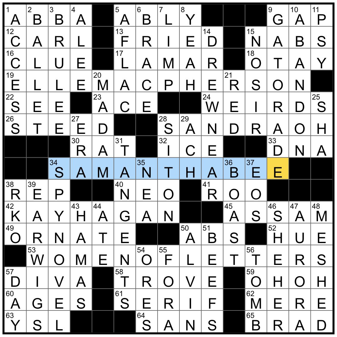 dawn goddess crossword clue