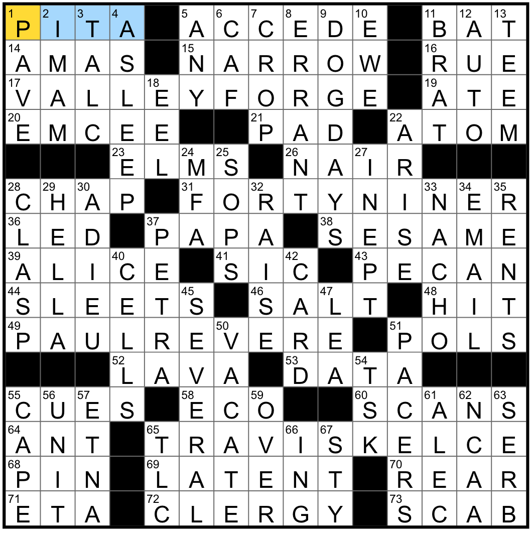 boston herald crossword