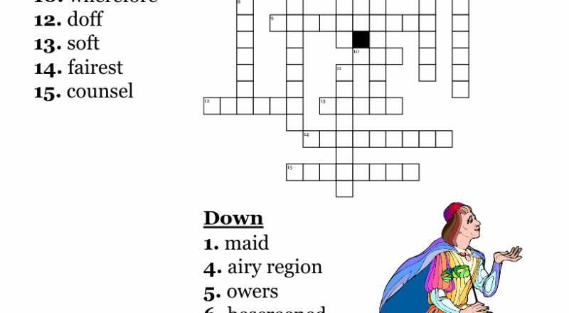 Romeo And Juliet Act 2 Scene 2 Crossword WordMint