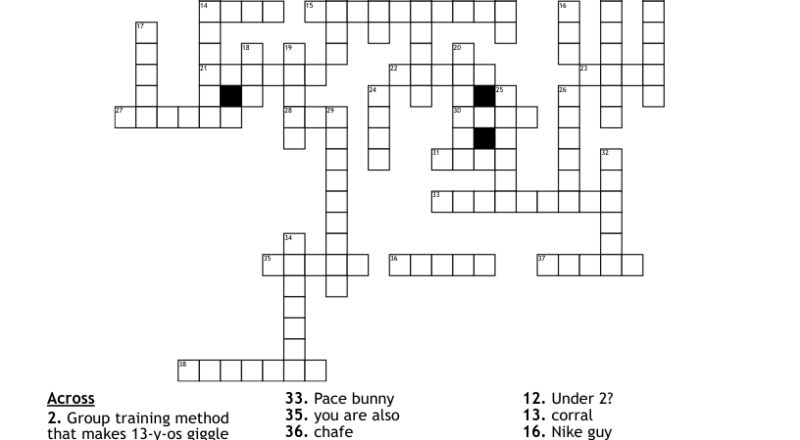 Running Crossword WordMint