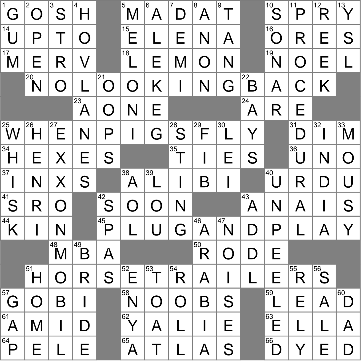 Rush hour Traffic Conveniences Crossword Clue Archives LAXCrossword