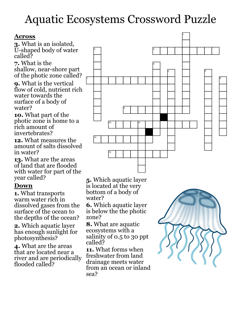 Salmon Crossword WordMint