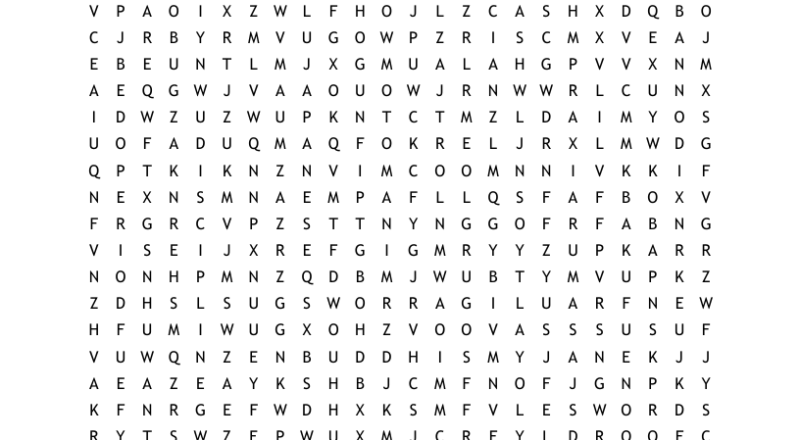 Samurai Crossword Word Search WordMint