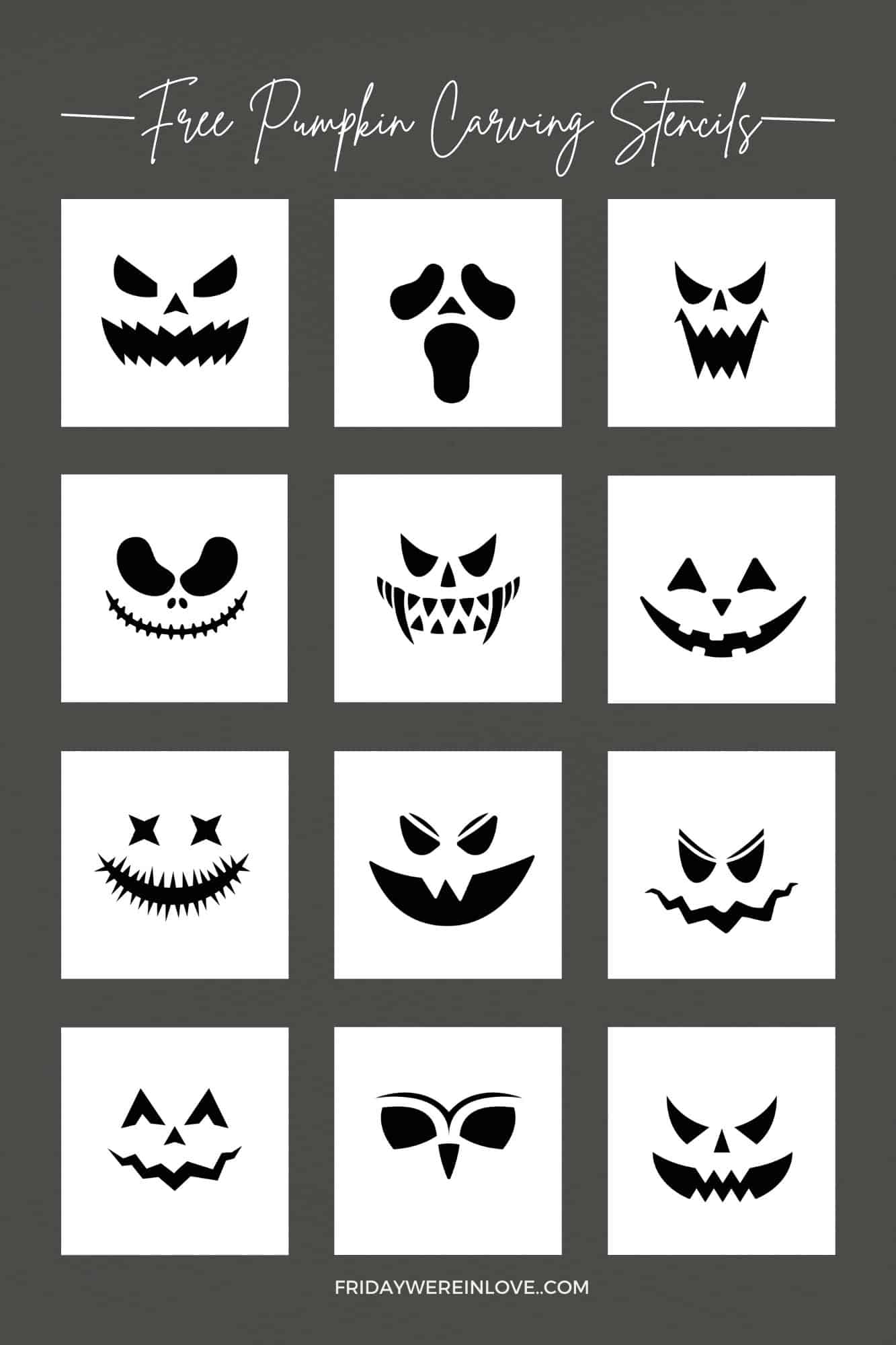 scary pumpkin template printable scary pumpkin template printable