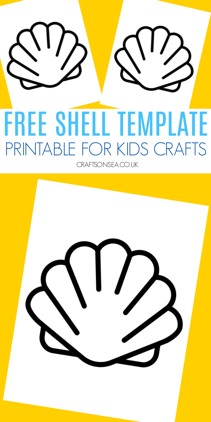 Seashell Template FREE Printable PDF Crafts On Sea