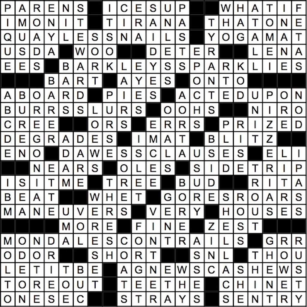 September 2019 Crossword Answer Key Washingtonian