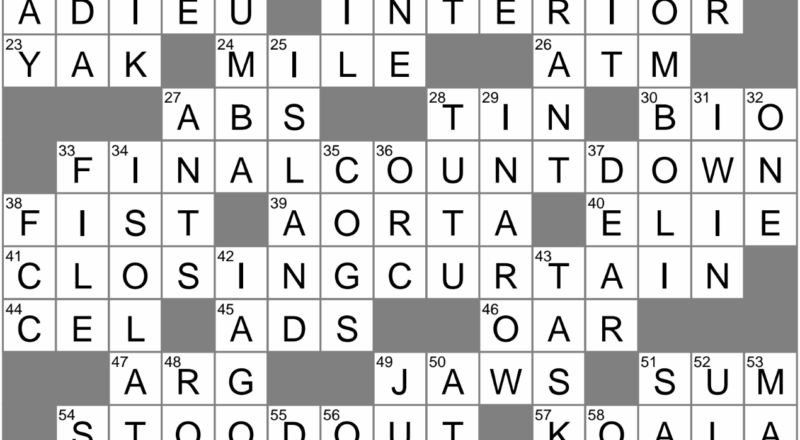 Sharper Image Innovation Crossword Clue Archives LAXCrossword