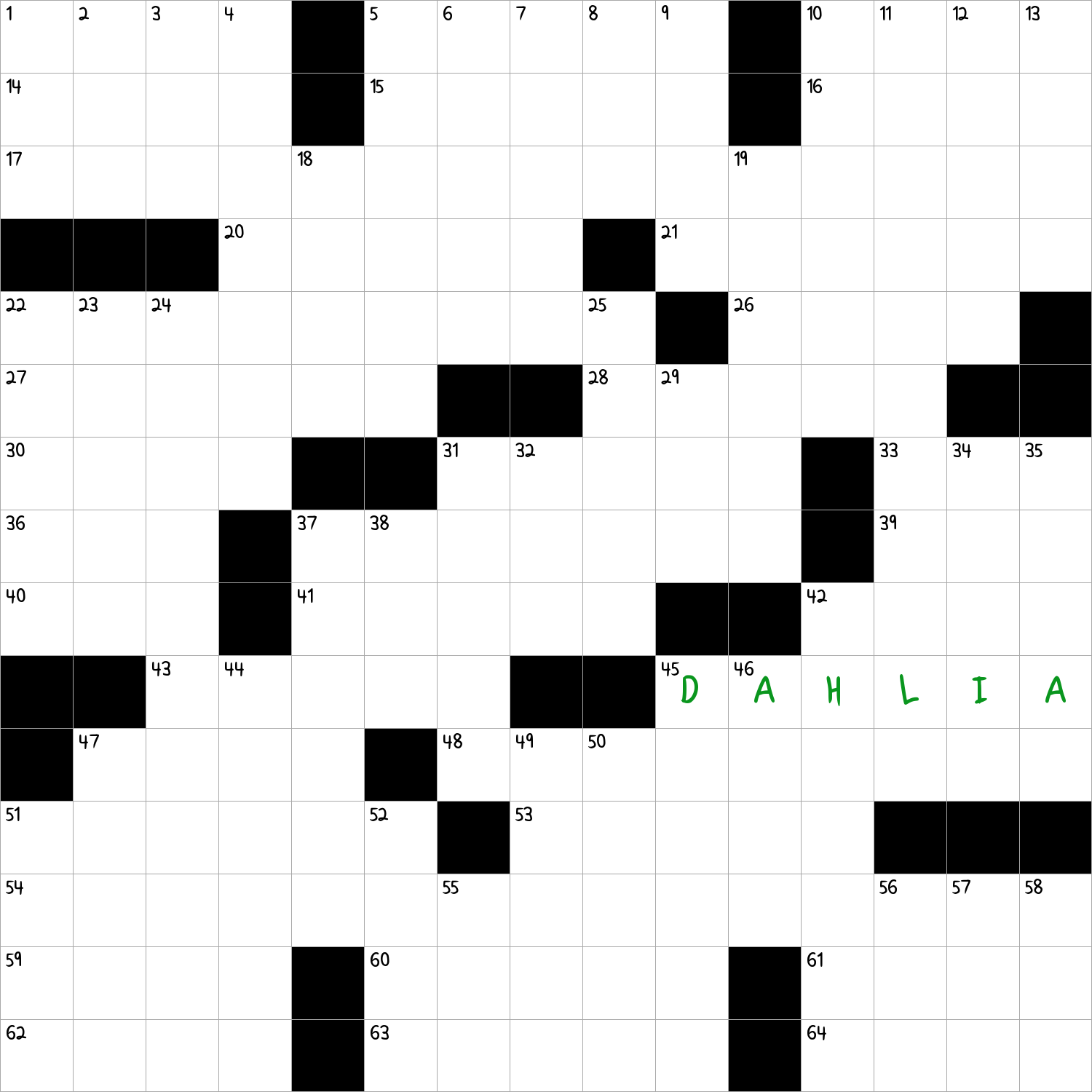 Showy Flower Native To Central America NYT Crossword Clue April 8 2025