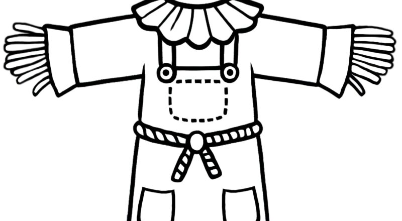 Simple Scarecrow Template Rooftop Post Printables