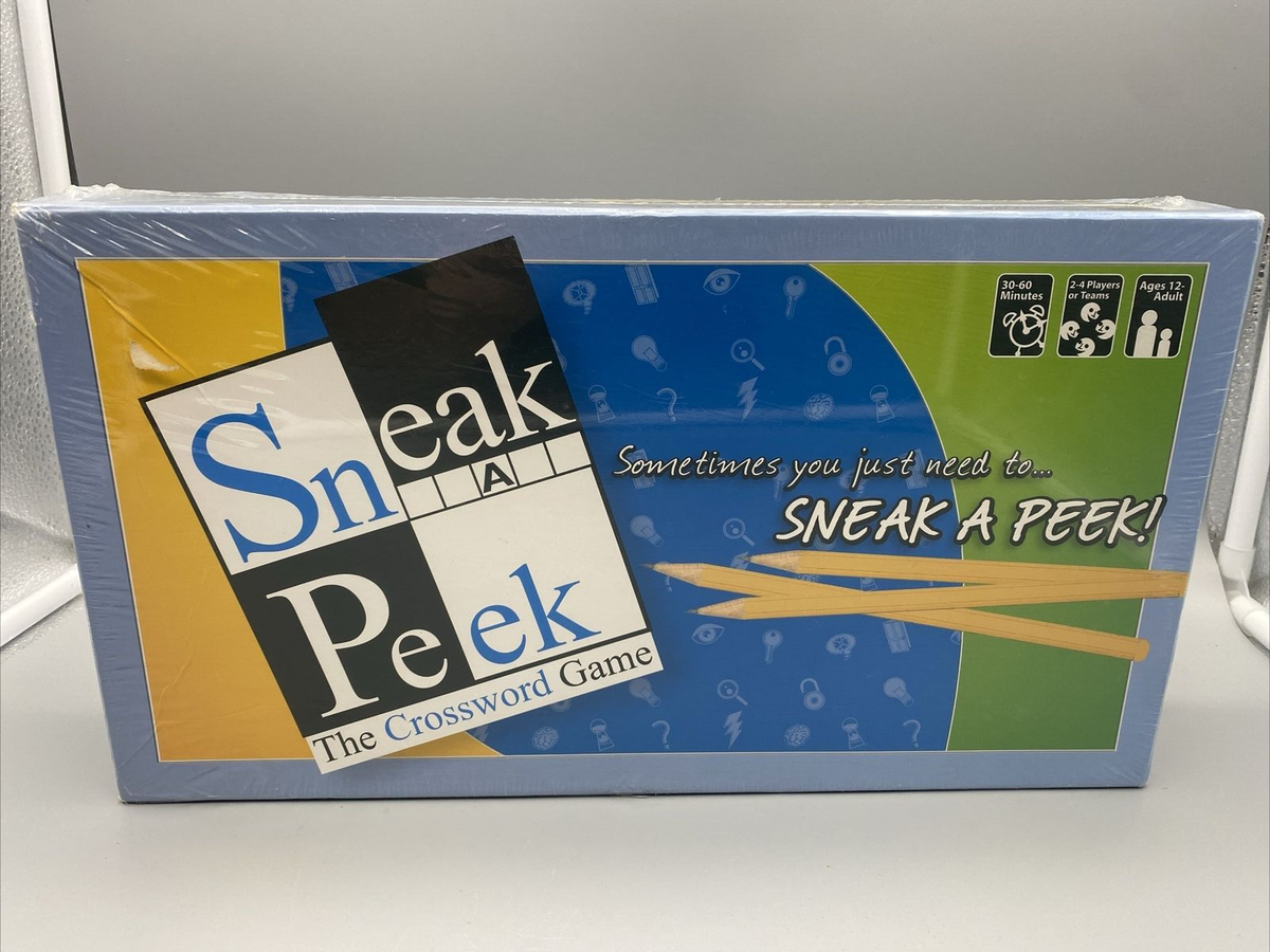 Sneak A Peek The Crossword Game NEW SEALED EBay Sneak A Peek The Crossword Game NEW SEALED EBay