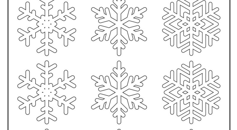 Snowflake Template For Many Snowflake Crafts Kids Activities Blog