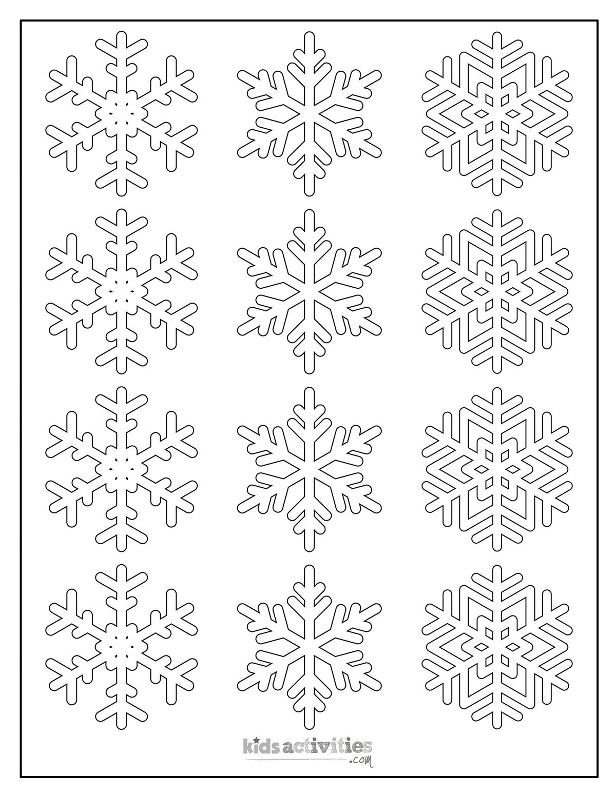 Snowflake Template For Many Snowflake Crafts Kids Activities Blog Snowflake Template For Many Snowflake Crafts Kids Activities Blog