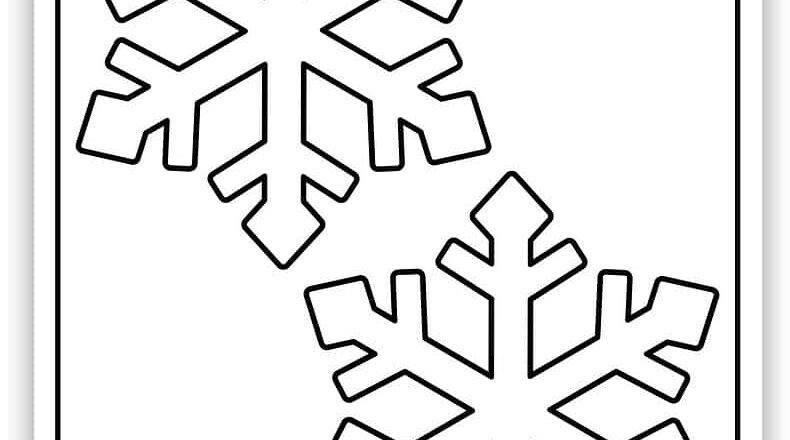 Snowflake Templates Free PDF Printables Simply Love Coloring