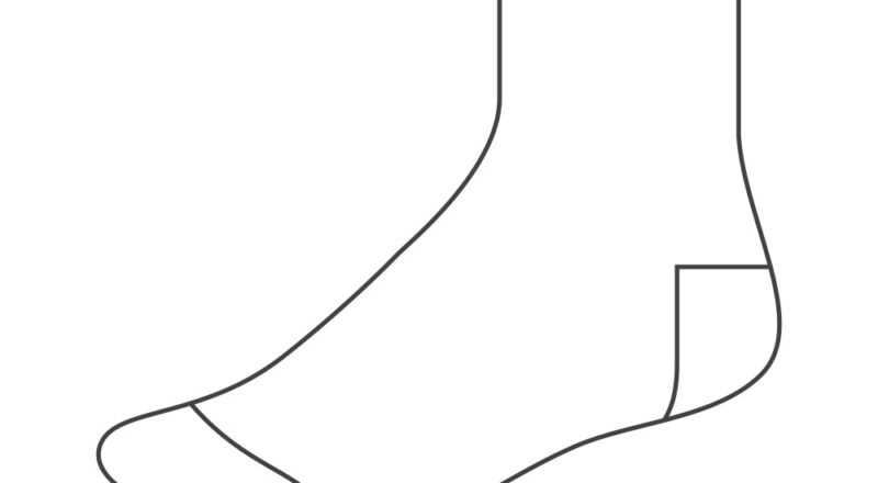 Sock Template Vector Images over 7 800