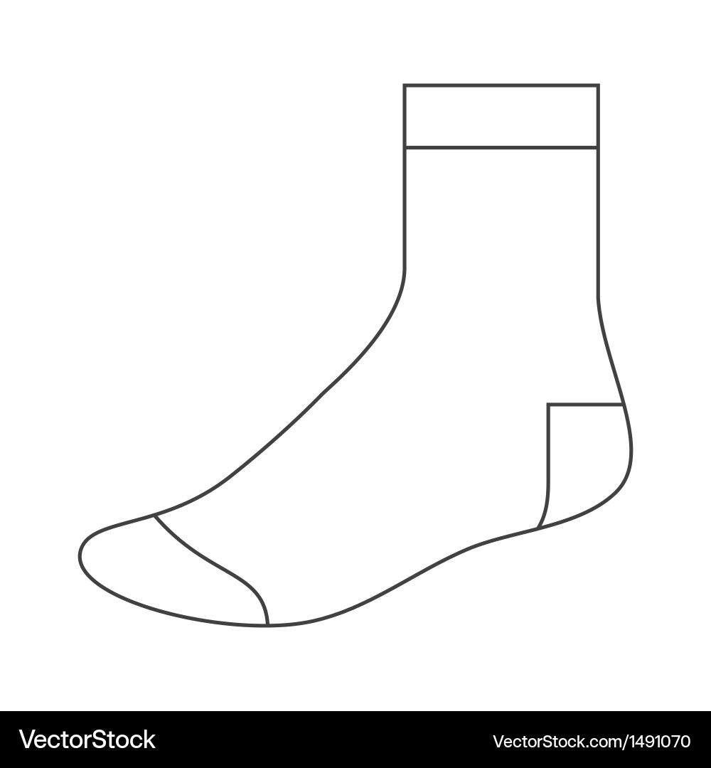 Sock Template Vector Images over 7 800 