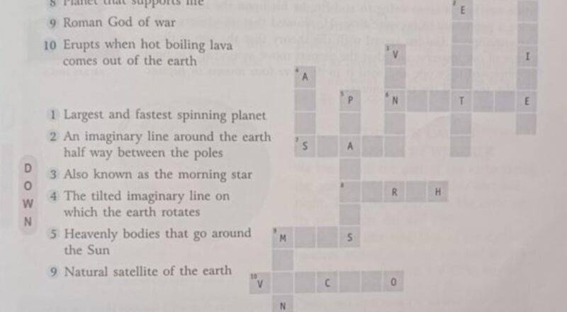 Solve This heavenly Puzzle ACROSS 6 Freezing Cold Winds Blow On This