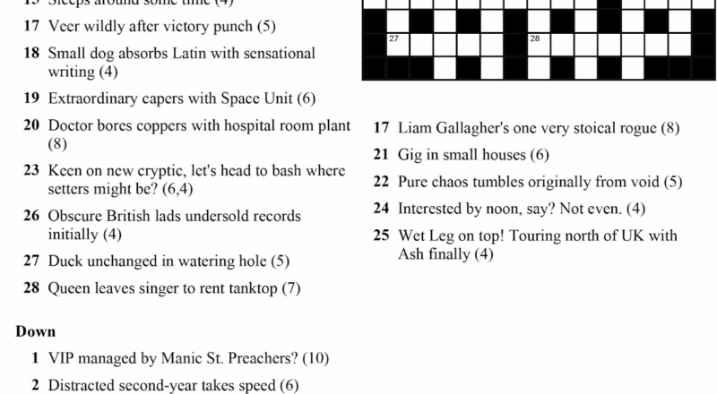 Some Of The Most Fun Cryptic Clues Ever Written