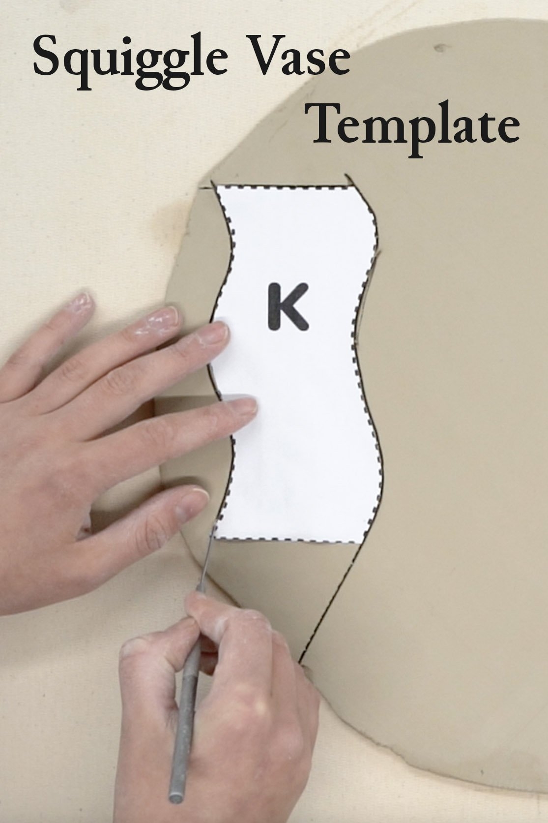 Squiggle Vase With Template Pottery To The People