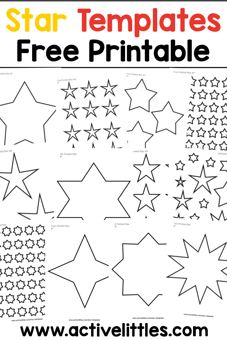 Star Template Active Littles
