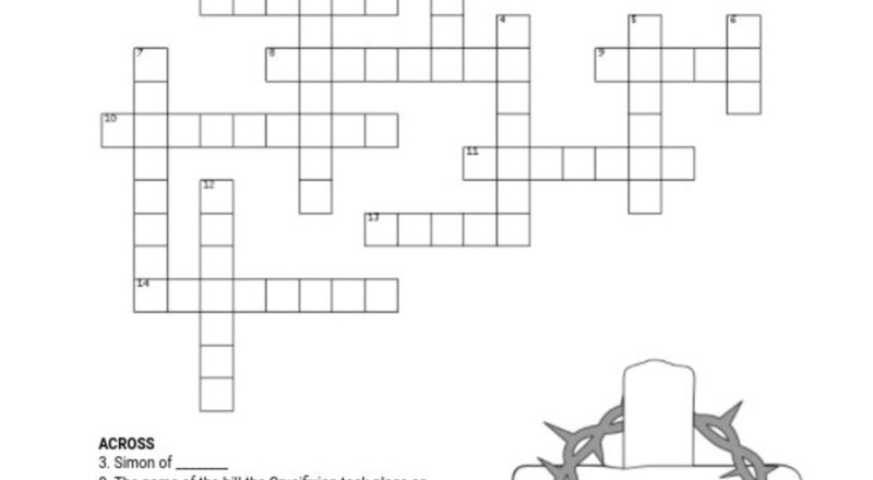 Stations Of The Cross Crossword Puzzle PDF Etsy