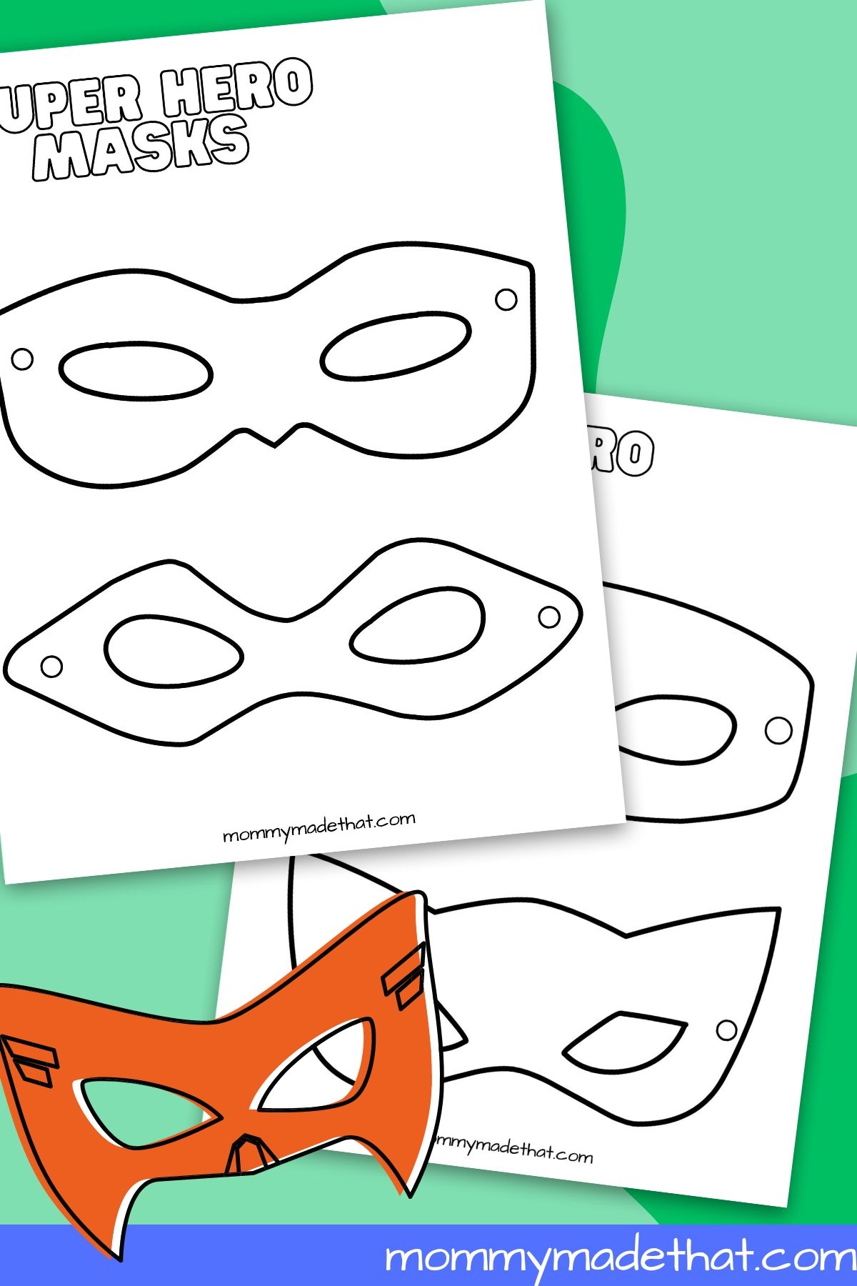 Superhero Mask Templates Lots Of Free Printables 