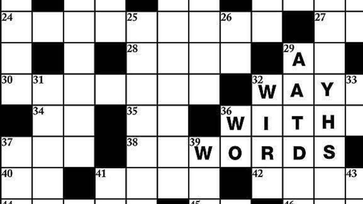 by way of crossword clue