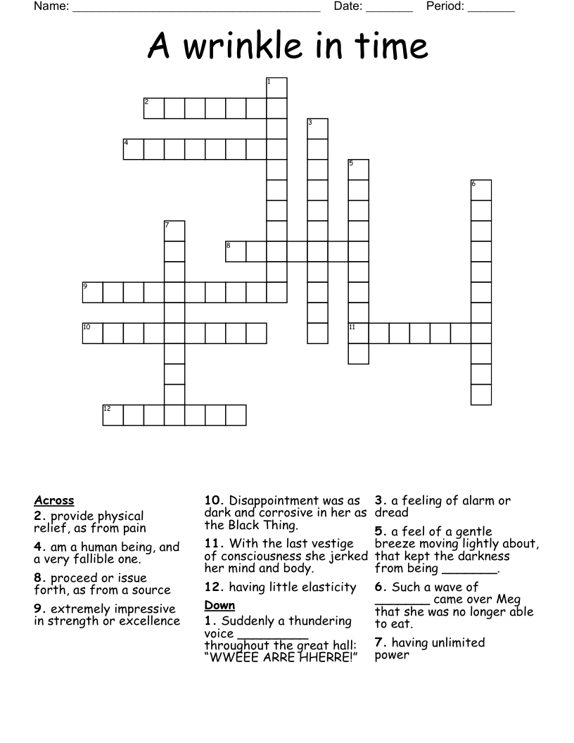 The Fall Of The House Of Usher Crossword WordMint The Fall Of The House Of Usher Crossword WordMint