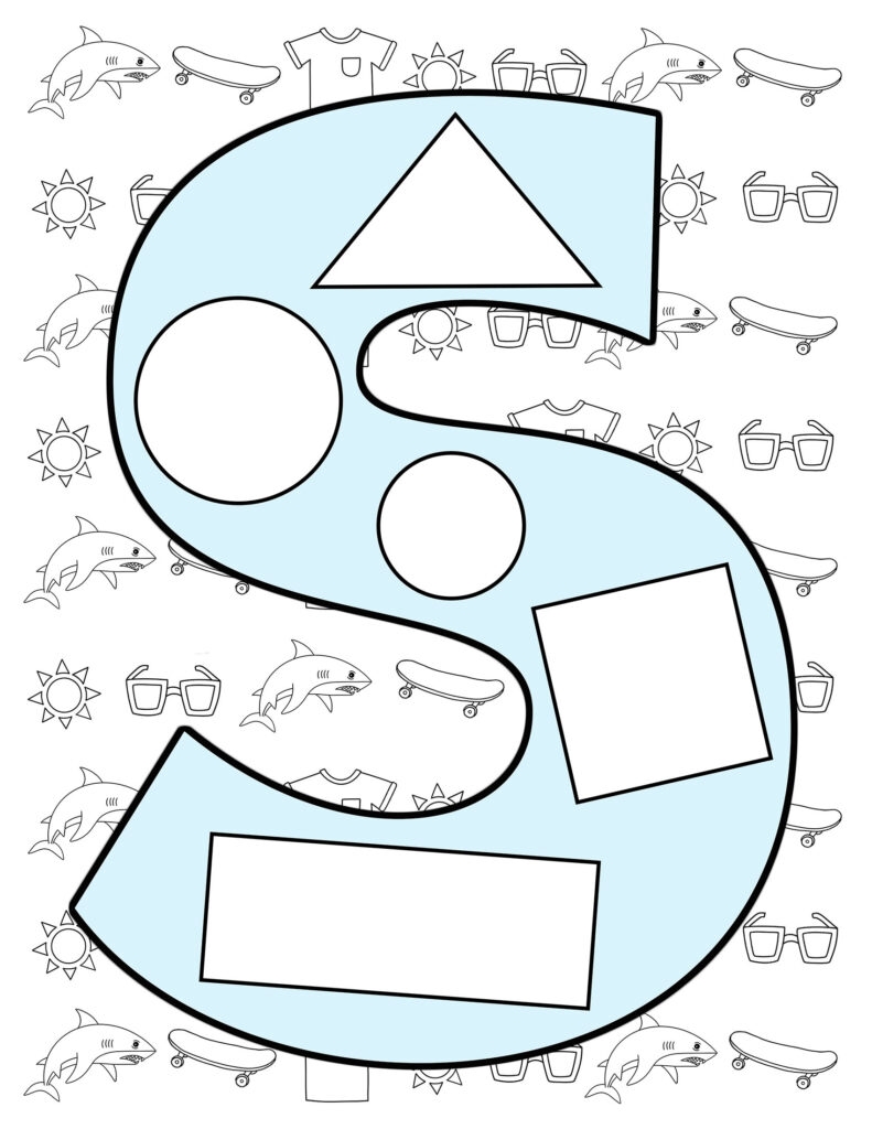 The Letter S Craft For Preschool with Free Printable Templates The Hollydog Blog