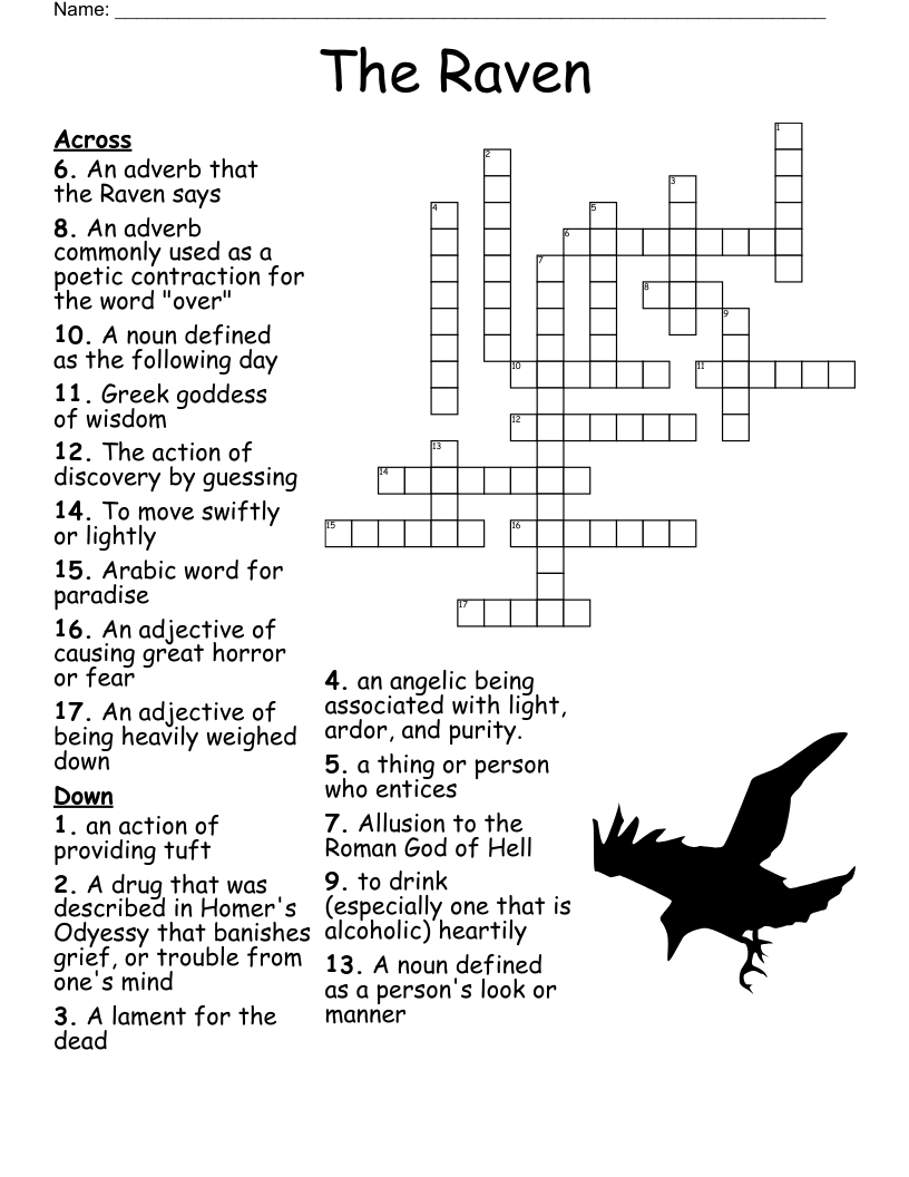 The Raven Crossword WordMint