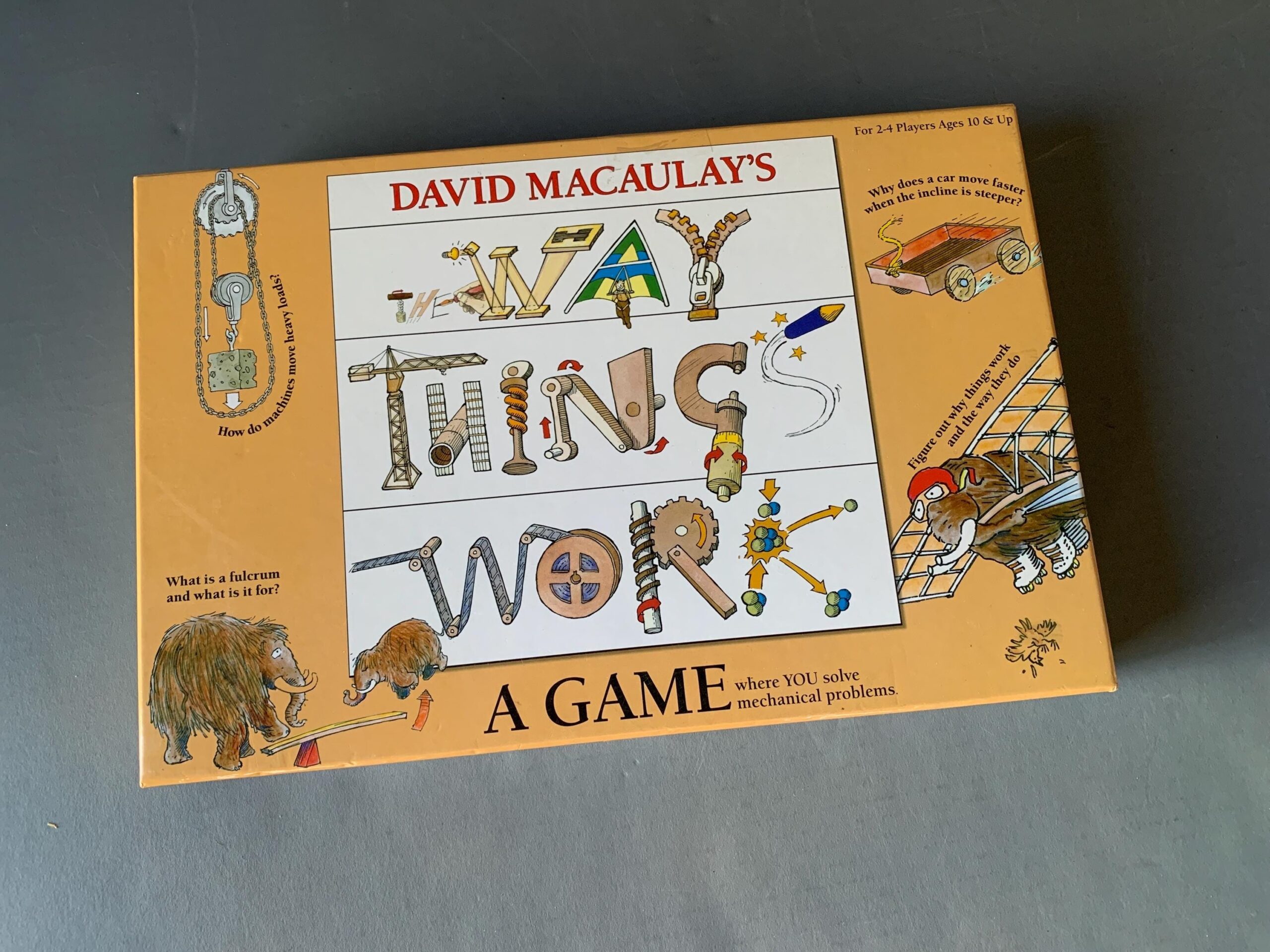 The Way Things Work David Macaulay s Mechanical Problem solving Board Game 1998 Etsy